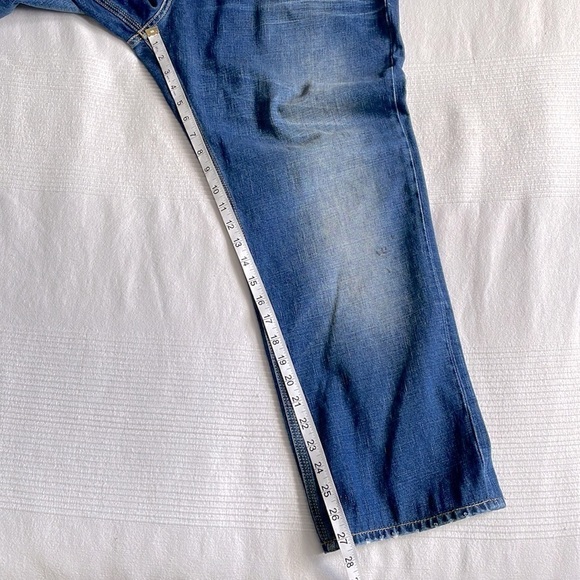 J. Lindberg Distressed Hemmed Jeans Size 38x27 - Picture 7 of 8